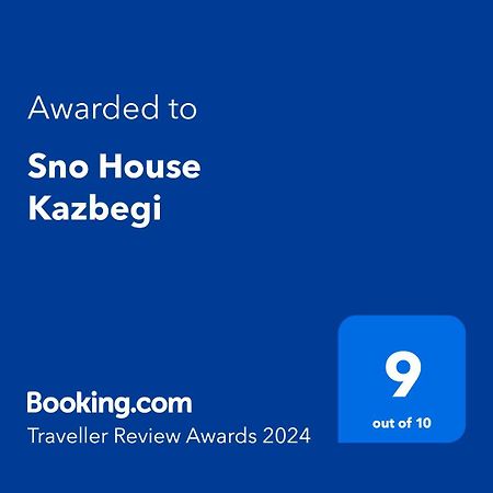 Отель Sno House In Kazbeg Экстерьер фото
